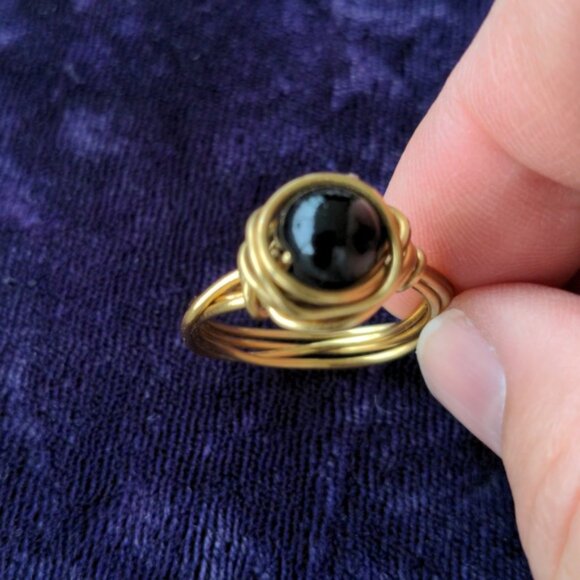 FREE With Purchase Size 8 Handmade Wire Ring Freebie - Picture 2 of 7